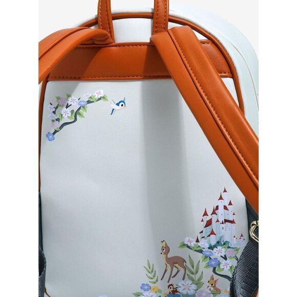 Loungefly Disney Snow White & The Seven Dwarfs Floral Mini Backpack New - Picture 4 of 5